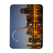 ゲートウェイArch St. Louis Missipisi at Night マグネット (縦)