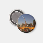 ゲートウェイArch St. Louis Missipisi at Night マグネット (正面/裏面)