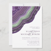 ゲートグリッター結婚のバイオレットID647 招待状 (正面)