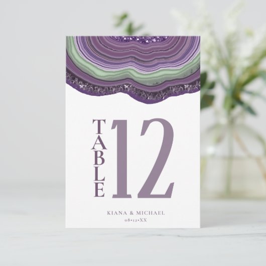 ゲートグリッター結婚のバイオレットID647 招待状 (スタンド正面)