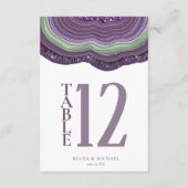 ゲートグリッター結婚のバイオレットID647 招待状 (裏面)