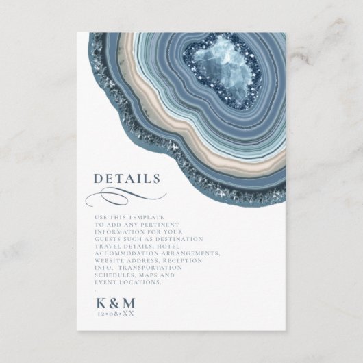 ゲートグリッター詳細ダスティブルーID647 エンクロージャーカード (正面)