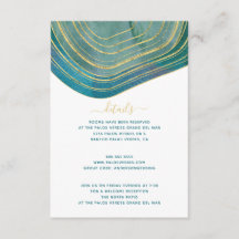 ゲートティール（緑がかった色）グリーンウォーター色詳細エンクロージャカード