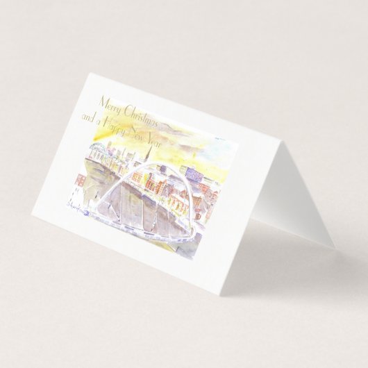 ゲートヘッドMilenium Bridgeクリスマスカード (正面)