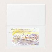 ゲートヘッドMilenium Bridgeクリスマスカード (外部フラット)