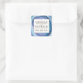 ゲードアゲテジェムストーン結婚式の引き出物ステッカー スクエアシール (バッグ)