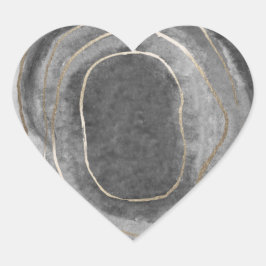 ゲードジェムストーンアゲイト結婚式の引き出物ステッカー ハートシール