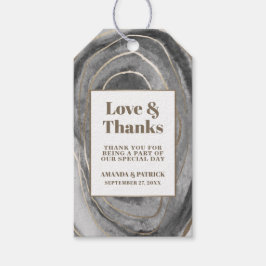 ゲードジェムストーンアゲート結婚式の引き出物ラベル ギフトタグ