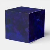 ゲードモダン深いブルーアゲート書道結婚の フェイバーボックス (裏面サイド)