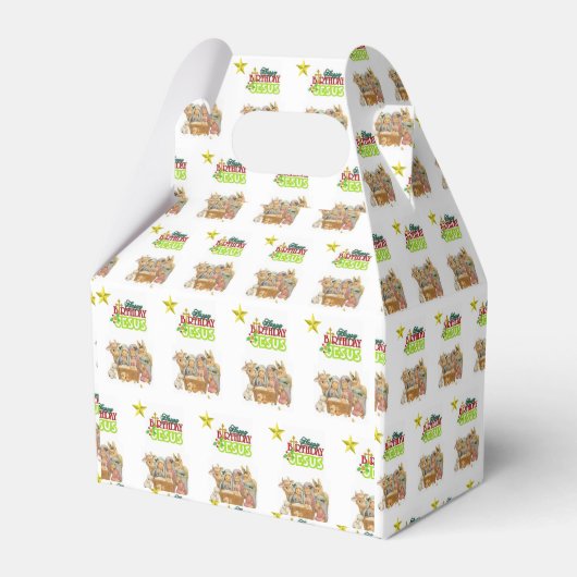 ゲーブルビーフボックスクリスマス フェイバーボックス (正面サイド)