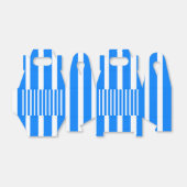 ゲーブルビーフボックスストライプブルーとホワイト フェイバーボックス (折り畳みなし)