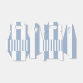 ゲーブルビーフボックスストライプブルーとホワイト フェイバーボックス (折り畳みなし)