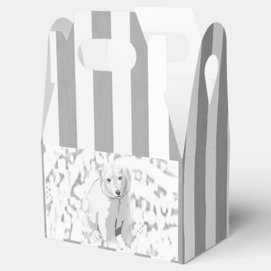 ゲーブルビーフボックスポーラベアストライプグレー フェイバーボックス (オープン)