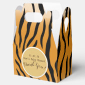 ゲーブルボックスパーソナライズされたズタイガープリント フェイバーボックス (オープン)