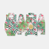 ゲーブルボックスパーソナライズされたトロピカルリーフフラミンゴ2 フェイバーボックス (折り畳みなし)