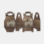 ゲーブルボックスパーソナライズされたメイソン素朴・ジャース フェイバーボックス (折り畳みなし)