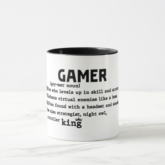 ゲーマおもしろいー定義 マグカップ (中央)