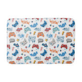 ゲーマカッコいいー用文字付き制御パターン バスマット (正面)