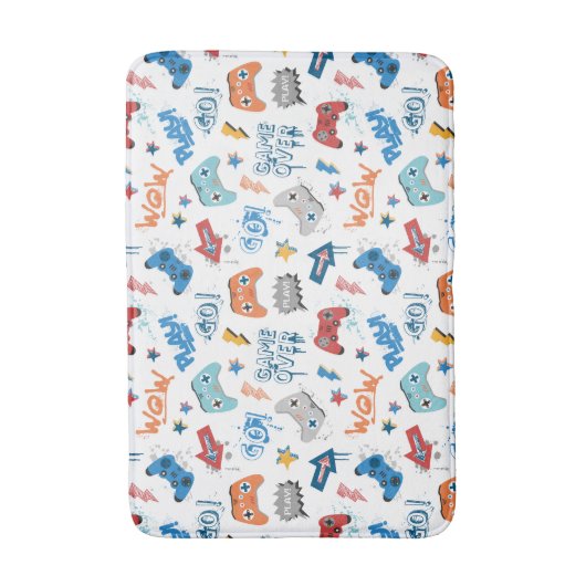 ゲーマカッコいいー用文字付き制御パターン バスマット (正面縦)