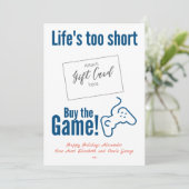 ゲーマーおもしろいギフトカードホルダー (スタンド正面)