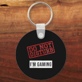 ゲーマーおもしろいギフト – ゲームを邪魔しない – Ide キーホルダー (正面)