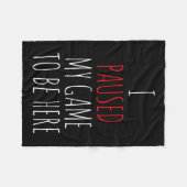 ゲーマーおもしろいゲーミングギフトティーストリーマー フリースブランケット (正面(横))