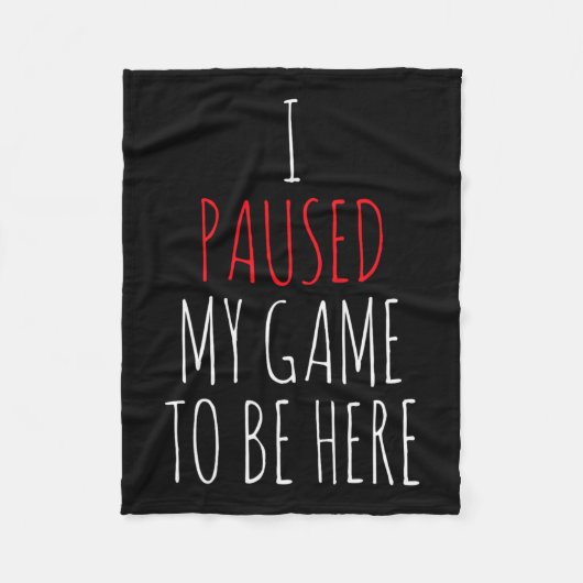 ゲーマーおもしろいゲーミングギフトティーストリーマー フリースブランケット (正面)