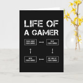 ゲーマーおもしろいゲームのライフ カード (黄色い花)