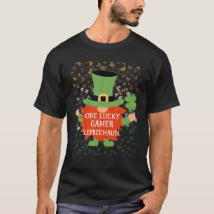ゲーマーおもしろいセントパトリックのデイラッキー格言ファミリーマ Tシャツ