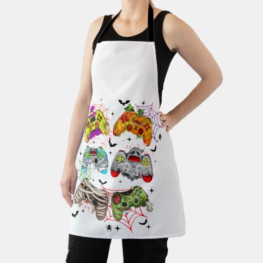 ゲーマーおもしろいハロウィーンエプロン エプロン (インサイチュ)