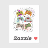 ゲーマーおもしろいハロウィーンステッカー シール (シート)