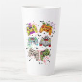 ゲーマーおもしろいハロウィーンラテマグ カフェラテマグ (正面)