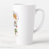 ゲーマーおもしろいハロウィーンラテマグ カフェラテマグ (右)