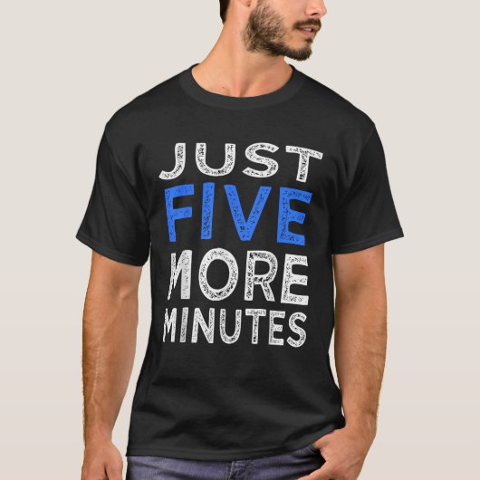 ゲーマーおもしろい引用文プレイヤーあと5分gr tシャツ (正面)
