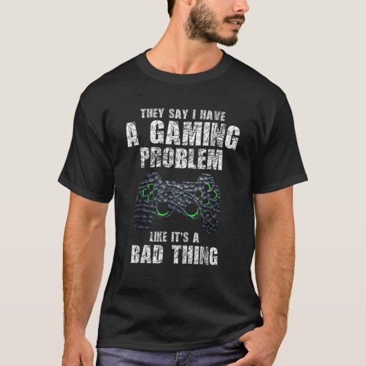 ゲーマーおもしろい引用文皮肉ゲーム問題ボーイズTe Tシャツ (正面)