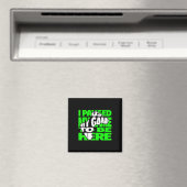 ゲーマーおもしろい用キッズビデオゲームことわざ マグネット (インサイチュ (食洗機))