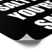 ゲーマーおもしろい私は塩辛くない ポスター (角)