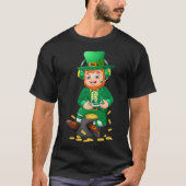 ゲーマーおもしろいSt patricks dayテレビゲームキッズボーイズM Tシャツ (正面)