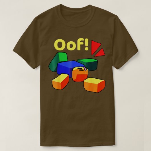 ゲーマーおもしろいTシャツのためのOOF Blox Noobゲーマーギフト Tシャツ (デザイン正面)