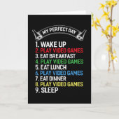 ゲーマーことわざゲームおもしろいギフトアイディア カード (黄色い花)