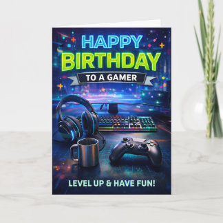 ゲーマーさんお誕生日おめでとう カード