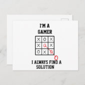 ゲーマーだよ いつだって解決策は見つかる ポストカード (正面/裏面)