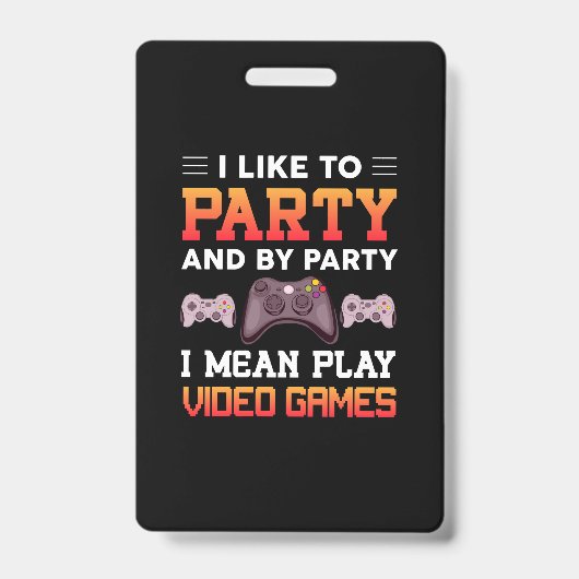 ゲーマーというかゲームが趣味 バッジ (正面)