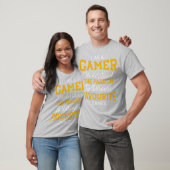 ゲーマーとしての情熱を理解して話し合う Tシャツ (ユニセックス)