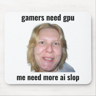 ゲーマーにはGPUが必要 おもしろミーム マウスパッド