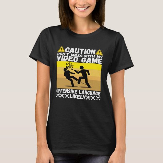 ゲーマーに最適なビデオゲームコントローラーが大好き Tシャツ (正面)