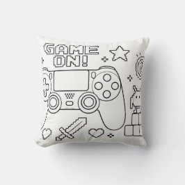 ゲーマーぬりえブック枕 | キッズルームデコレーション クッション