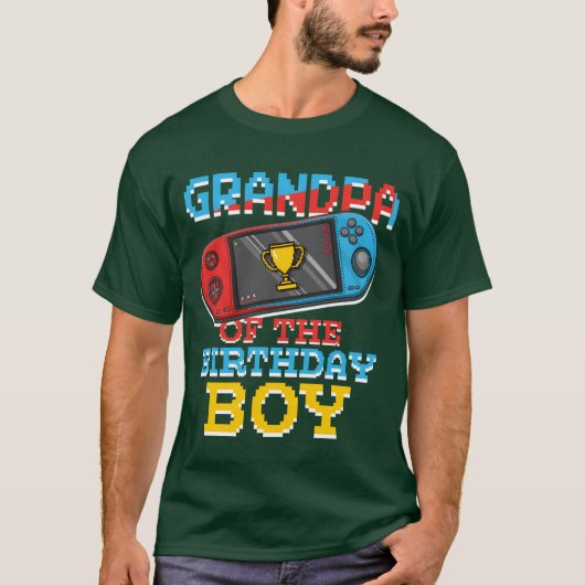 ゲーマーのおじいちゃん ゲーム好き ゲーマー おもしろい女の子 Tシャツ (正面)
