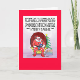 ゲーマーのためのおもしろいなクリスマスカード シーズンカード