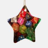 ゲーマーのためのおもしろいのサイコロのデザイン セラミックオーナメント (右)